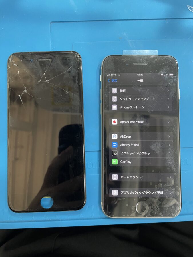 iPhoneSE3（アイフォンSE第3世代）画面修理ならデータそのまま、即日修理のスマホ修理工房 ファミリかしわ店へ！